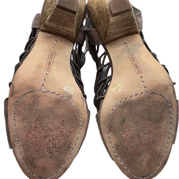 Vince Camuto ‘Evel’ caged leather, cone heels, Size 7, EUC - Picture 4 of 6